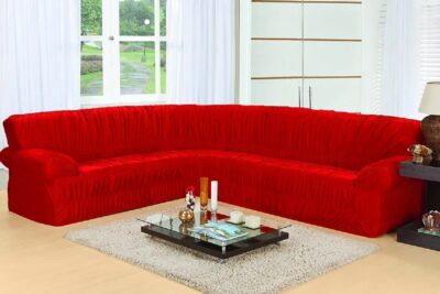 8289723550 capa para sofa canto vermelho