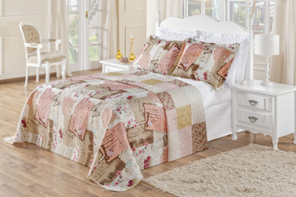 9854750312 COLCHA BOUTI PATCHWORK ROSE