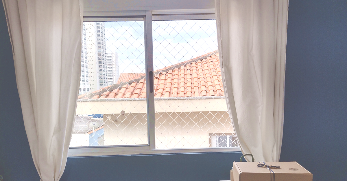 Telas para proteção de janelas